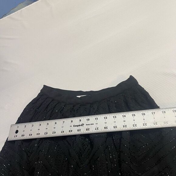 Parker Black Embellished Skirt Size 4 - Picture 3 of 10